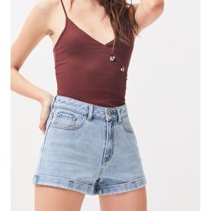 NWOT pacsun denim mom shorts